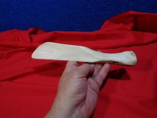 Vintage Native American Tool Carved Buffalo Bone Scrape 1 3