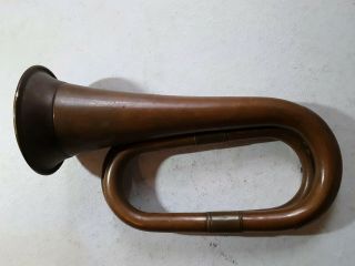 ANTIQUE CIVIL WAR Era BUGLE no mouthpiece 2