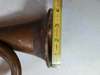 ANTIQUE CIVIL WAR Era BUGLE no mouthpiece 7