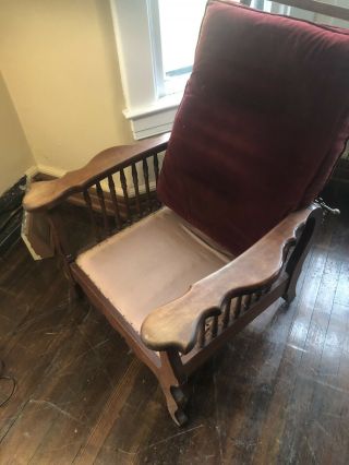 antique morris chair Arts And Crafts Mission Recliner 5