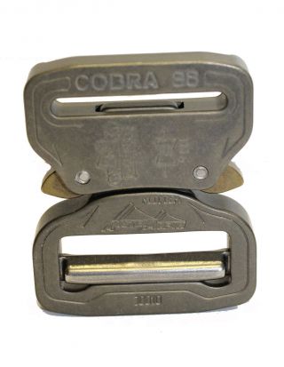 Austrialpin 38mm Hard Coated Cobra Buckle - Male Adjustable Female Fixed Fc38hvf