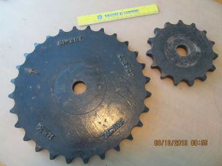(2) Wood Foundry Master Sprocket Pattern 51 - 28tooth & 51 - 15 Tooth 1940 