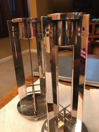 Swid Powell Silver Plate Candlesticks (pair) by Richard Meier 6