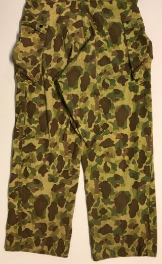 WWII US Army HBT Camo Coveralls with 13 Star Buttons,  38R 10