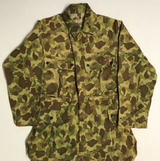 WWII US Army HBT Camo Coveralls with 13 Star Buttons,  38R 3