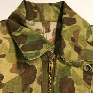 WWII US Army HBT Camo Coveralls with 13 Star Buttons,  38R 4