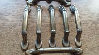 VINTAGE Bronze Brass Pull Handles Kitchen Cabinet Cupboard Drawer Salvage 6