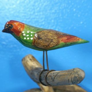 Vtg German Black Forest Wood Carving BIRD MUSHROOM WALL PLAQUE 3D Folk Art 1945 4