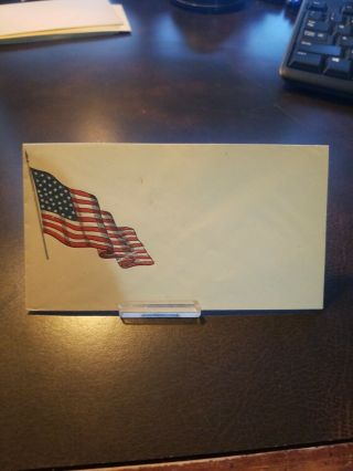Rare Vintage Us Civil War Envelope Confederates Csa Union 33 Star American Flag