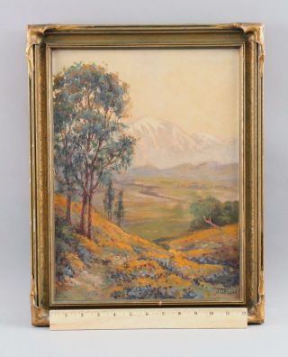 JD Frye American Impressionist Mountain Landscape Oil Painting Arts Crafts Frame 2