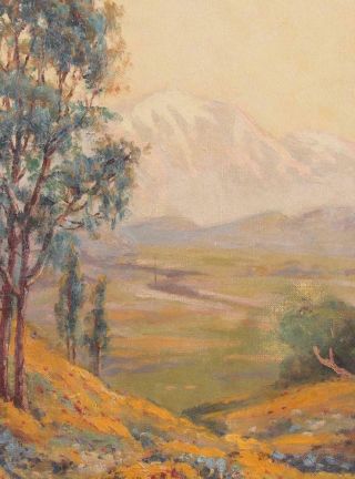 JD Frye American Impressionist Mountain Landscape Oil Painting Arts Crafts Frame 3