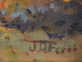 JD Frye American Impressionist Mountain Landscape Oil Painting Arts Crafts Frame 4