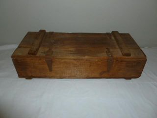 Vintage Possible Military Wooden Crate Dated 1946 Rds 4.  2 Inert W/o Fuse