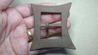 Dug Confederate Brass Buckle Civil War Relic