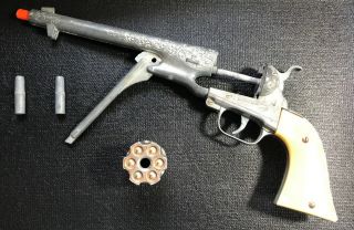 Hubley Model 1860 Cal.  44 Toy Cap Gun,  1950 ' s Authentic & 2