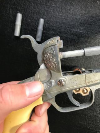 Hubley Model 1860 Cal.  44 Toy Cap Gun,  1950 ' s Authentic & 4
