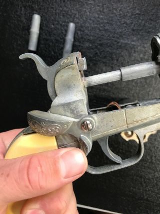 Hubley Model 1860 Cal.  44 Toy Cap Gun,  1950 ' s Authentic & 5