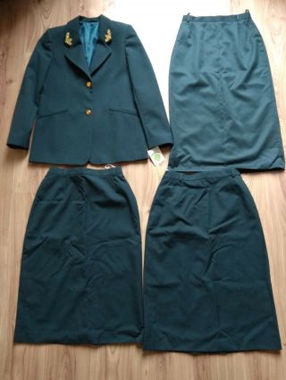 Vintage Set Uniform Jacket Military Tunic State Tax Service Of Ukraine Skirts