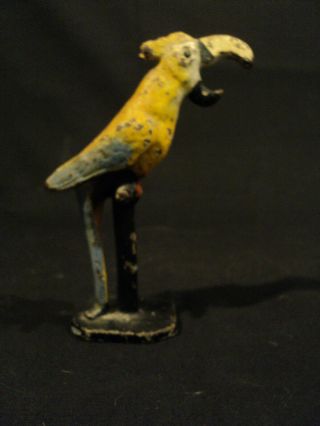 Novelty Antique Cast Iron Figural " Parrot " Bottle Opener