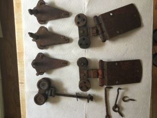 Antique Vintage Barn Door Rollers Hooks Latches And More