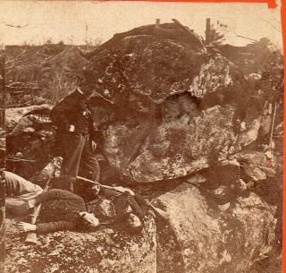 61999 Civil War Real Photo SVC Tipton Battlefield of Gettysburg Little Round Top 3