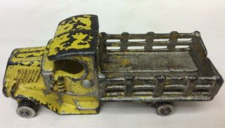 Vintage C Cab Cast Iron Stake Truck