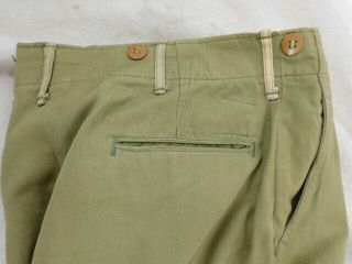 VINTAGE WW 2 STANDARD ISSUE MODEL 1942 PARACHUTE JUMP TROUSERS 11