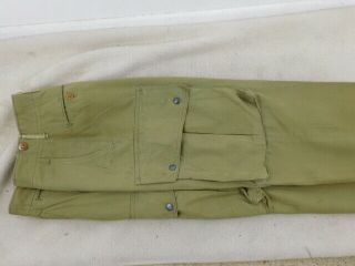 Vintage Ww 2 Standard Issue Model 1942 Parachute Jump Trousers
