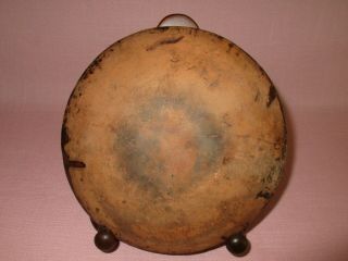 Antique 19th C Redware Stoneware Slip Decorated Small Pennsylvania Dish Plate 4