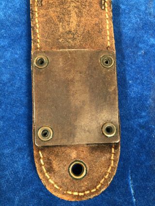 VERY RARE WW2 US M6 VINER BROS SHEATH for M3 TRENCH / FIGHTING KNIFE WWII 12