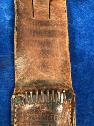 VERY RARE WW2 US M6 VINER BROS SHEATH for M3 TRENCH / FIGHTING KNIFE WWII 3