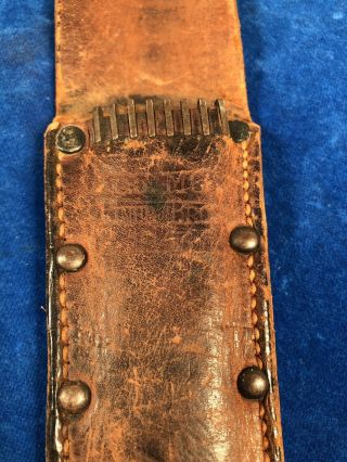VERY RARE WW2 US M6 VINER BROS SHEATH for M3 TRENCH / FIGHTING KNIFE WWII 4