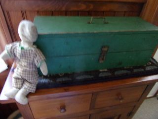 Best Antique Tool Box In Green Paint Aafa