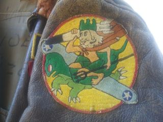 VINTAGE EXTREMLY RARE PATCHES sz42 USN Korean War Flying Jacket G1 2