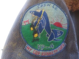 VINTAGE EXTREMLY RARE PATCHES sz42 USN Korean War Flying Jacket G1 3