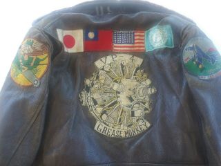 VINTAGE EXTREMLY RARE PATCHES sz42 USN Korean War Flying Jacket G1 6