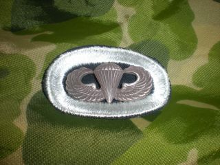 1940s Orig.  Airborne Paratrooper 508th Parachute Inf Oval & Sterling Jump Wings