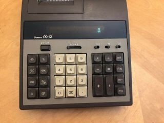 Sears PD12 Desktop Printing Calculator Adding Machine Vintage Green Number 2