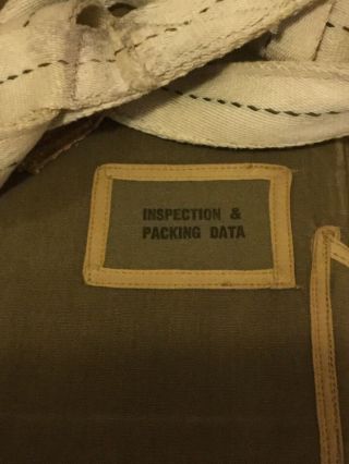 Rare WWII Paratrooper T - 7 Parachute Pack And Silk 6