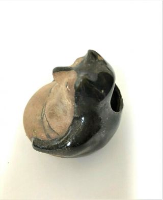 Japanese Vintage Clay Pottery TANUKI Raccoon Dog Figurine Rare Japan T6 2