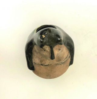 Japanese Vintage Clay Pottery TANUKI Raccoon Dog Figurine Rare Japan T6 5