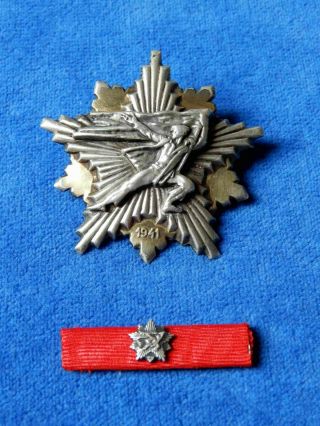 Yugoslavia.  Serbia.  Commemorative Badge For Partisans From 1941.  Medal.  Order.