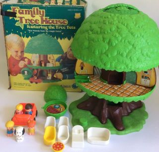 Vintage 1975 Kenner Family Tree Tots House Playset W/ Box