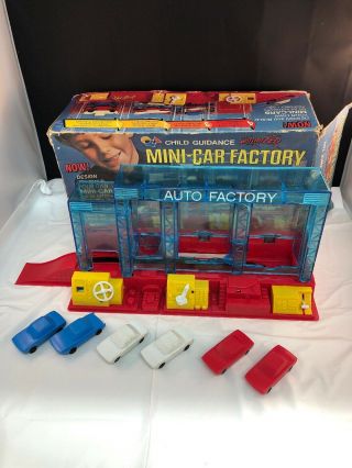 1960s Child Guidance Mini Car Factory Motorized Assembly Line Game Vintage,  Box