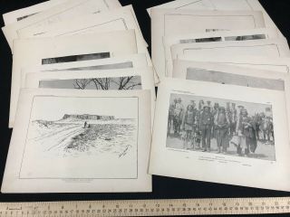 1890 Photograph Prints Native American Indian Western Us 11th U.  S.  Census