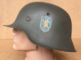 German Imperial Ww2 Helmet Model A Lion Germany Ww2 M - 42 Number