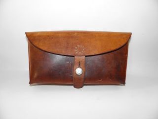 Vintage Swiss Military Leather Ammo Cartridge Pouch