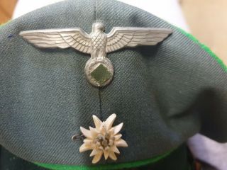 Old German Visor cap with googles 5