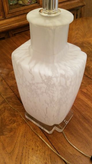 Bitossi Murano Glass Table Lamps With Lucite Base 6