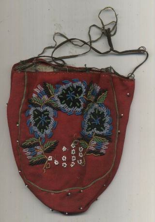 Old Native American Beaded Pouch